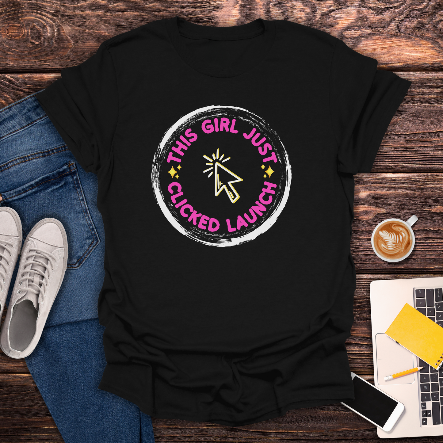 This Girl Just Clicked Launch - T-Shirt