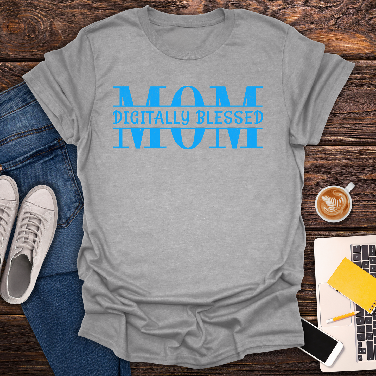 Digitally Blessed Mom - T-Shirt