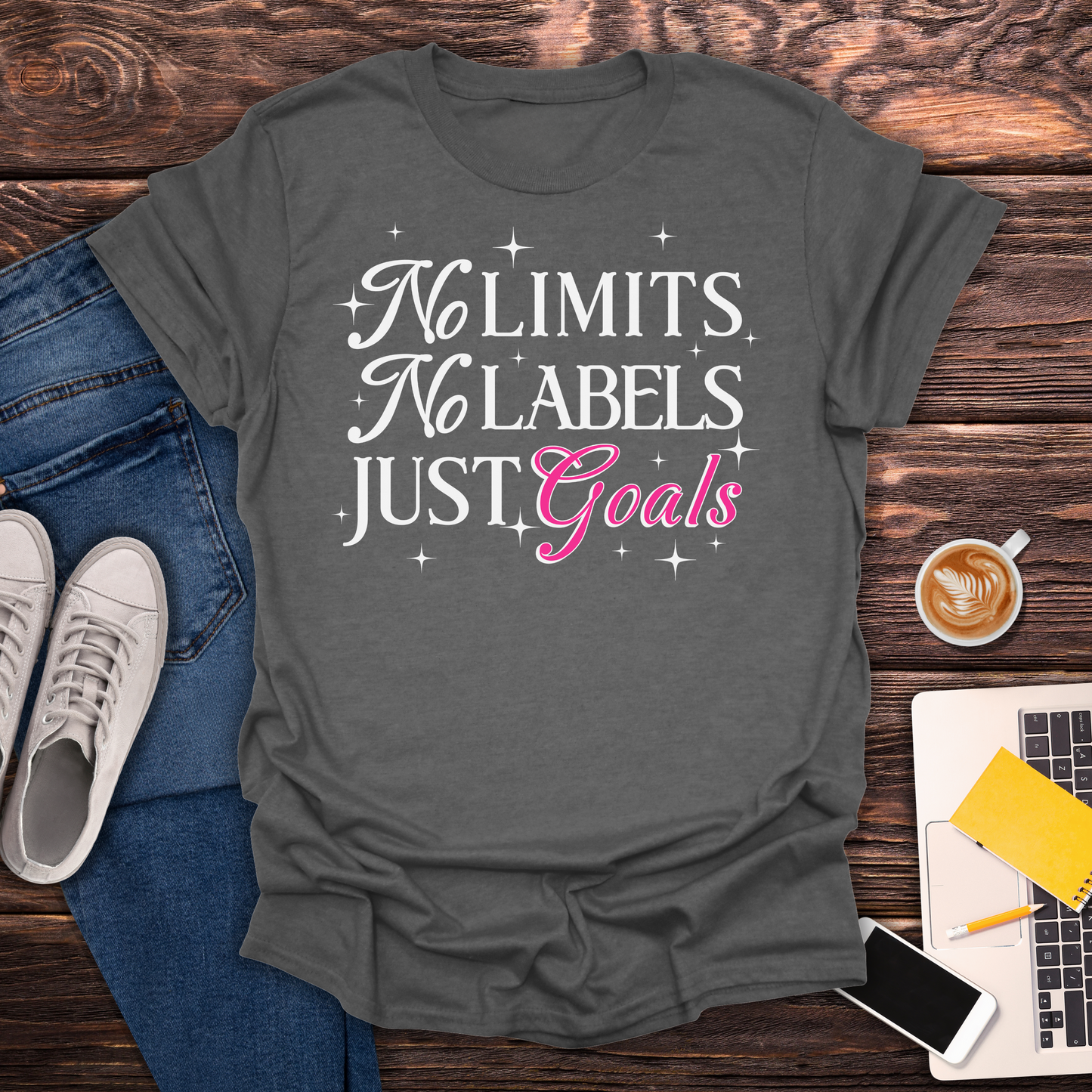 Limits, No Labels, Just Goals - T-Shirt