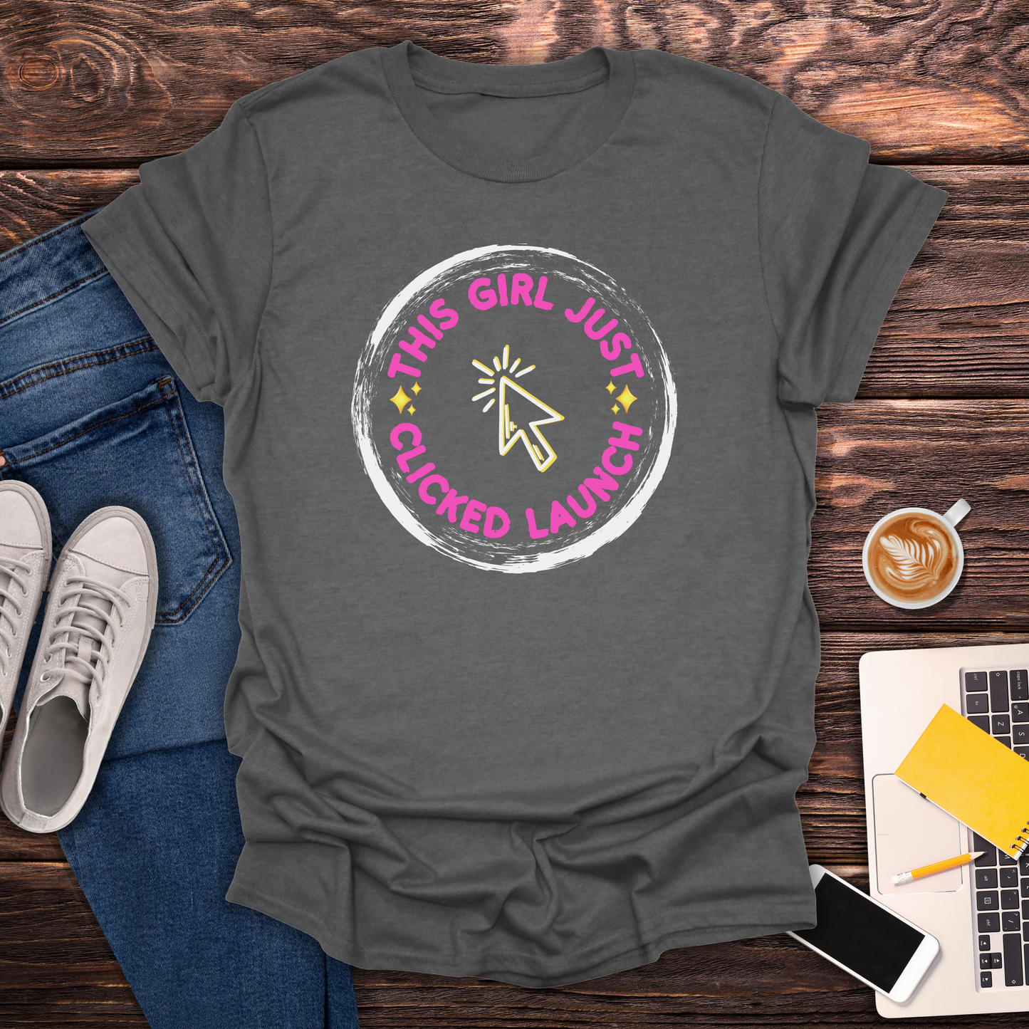 This Girl Just Clicked Launch - T-Shirt