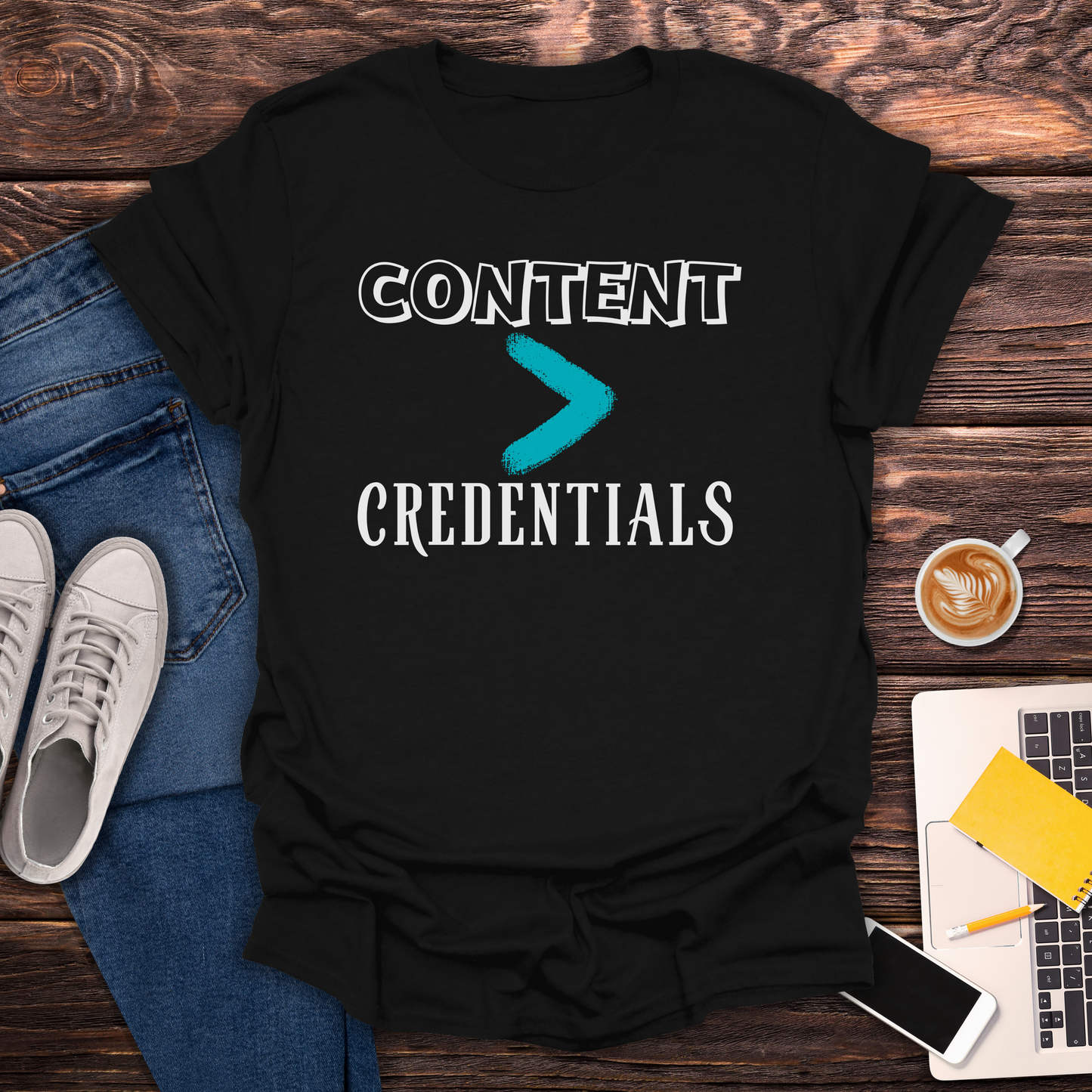 Content > Credentials - T-Shirt