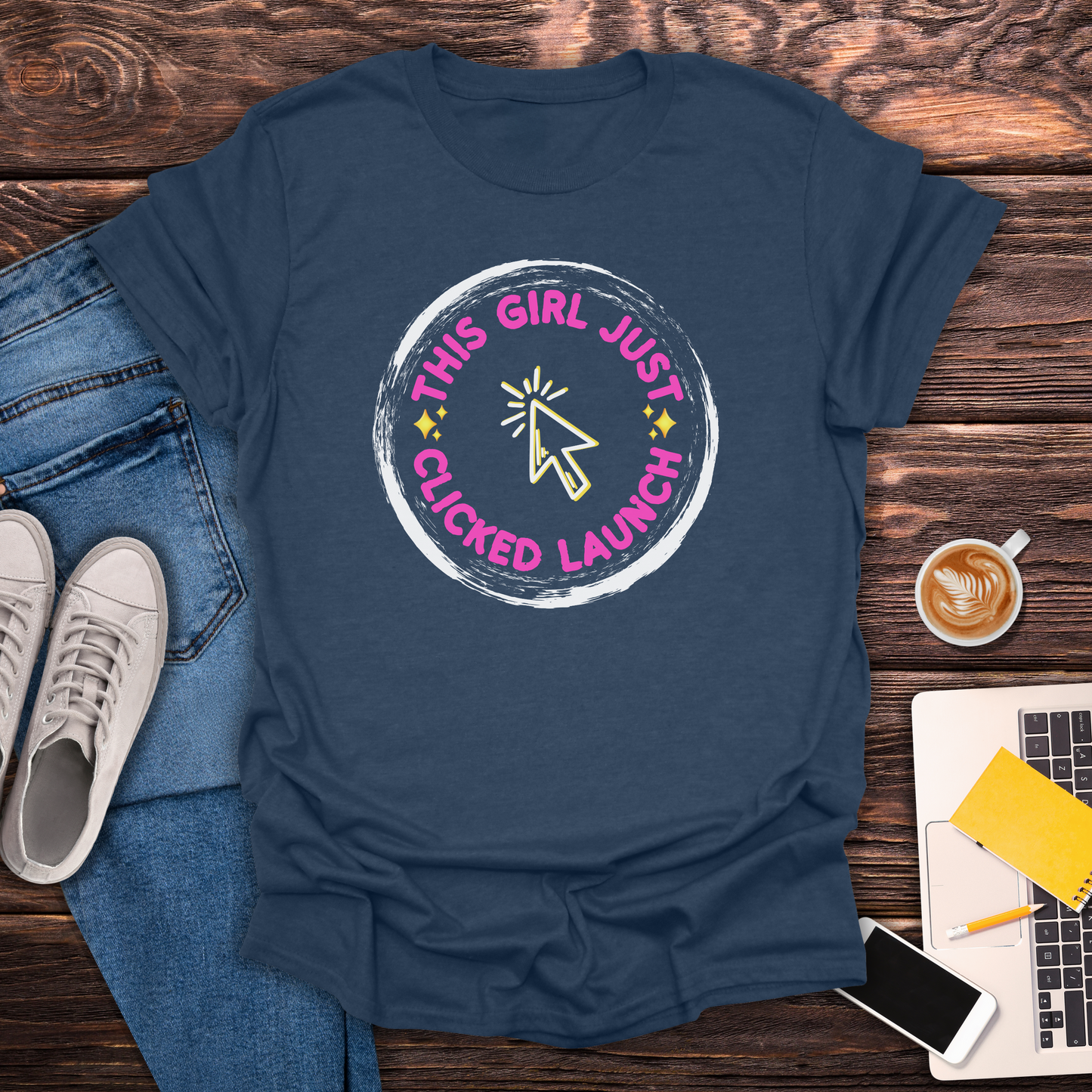 This Girl Just Clicked Launch - T-Shirt