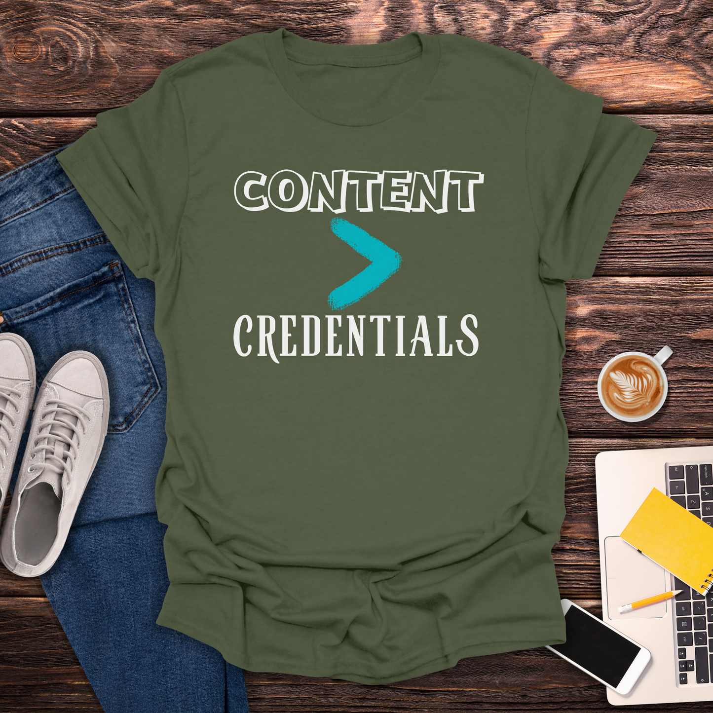 Content > Credentials - T-Shirt