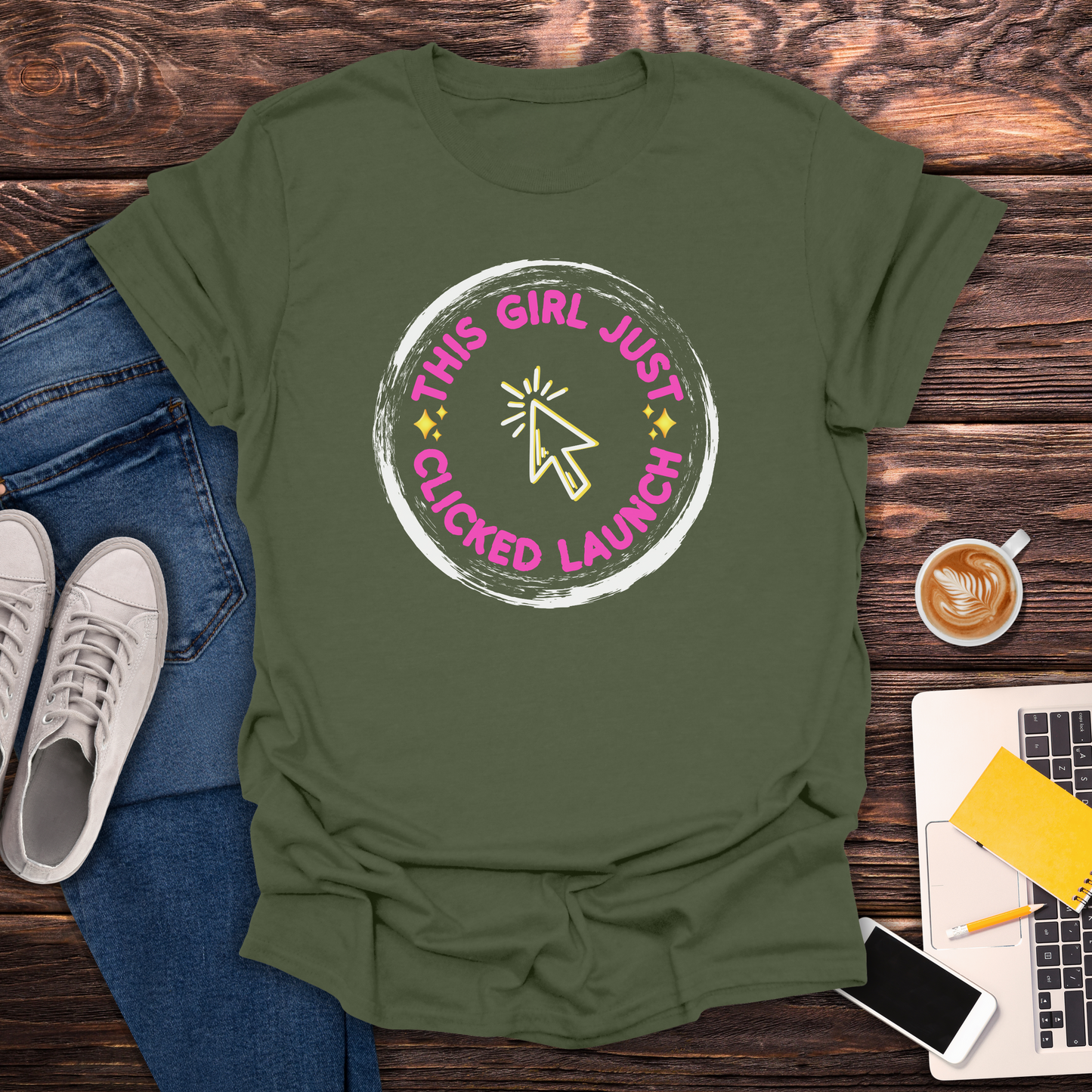 This Girl Just Clicked Launch - T-Shirt