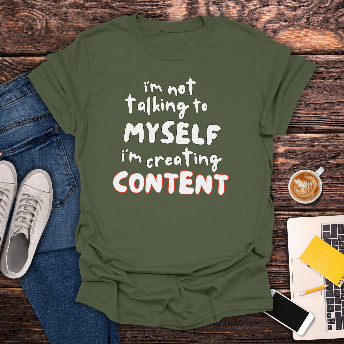 I'm Not Crazy, I'm Creating Content - T-Shirt