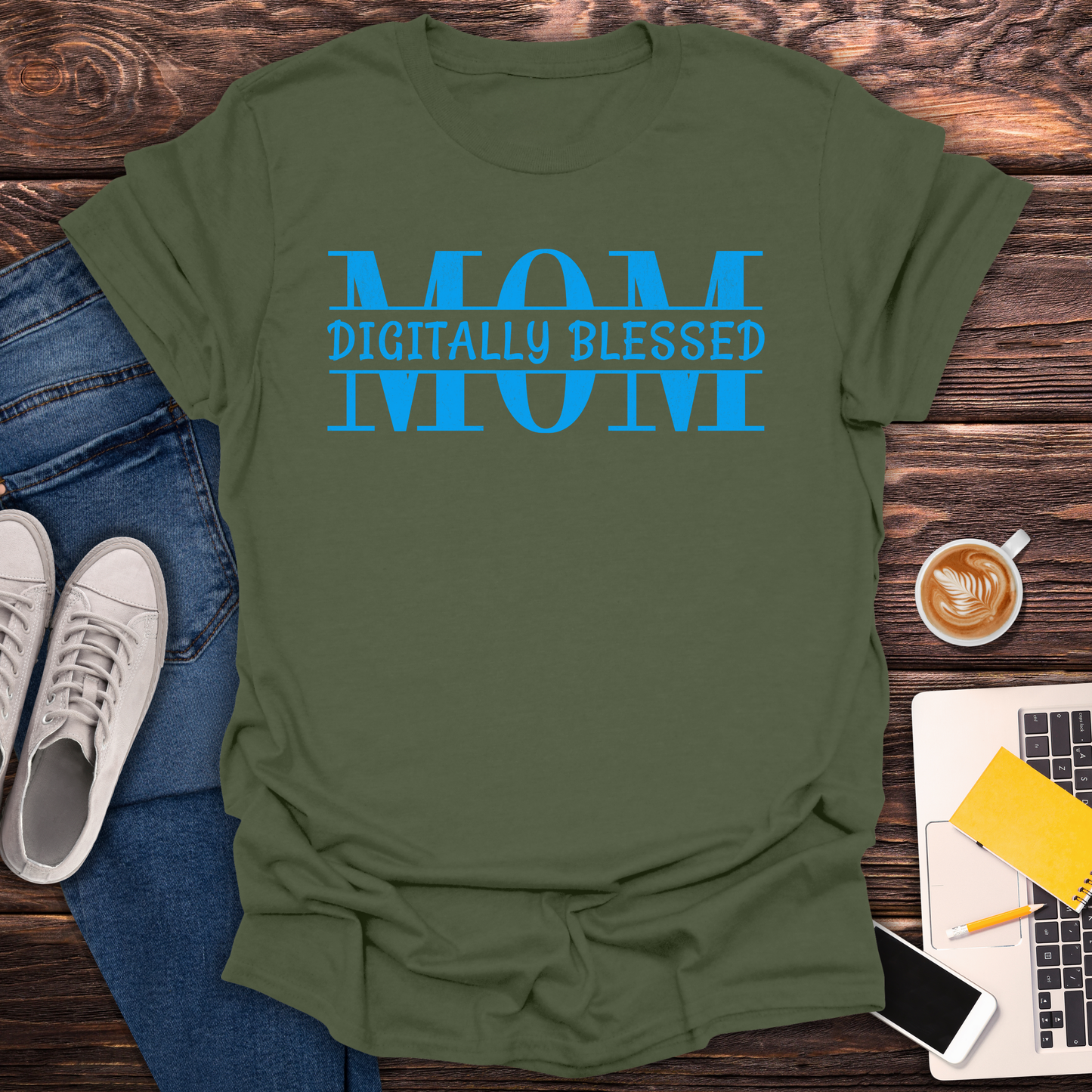 Digitally Blessed Mom - T-Shirt