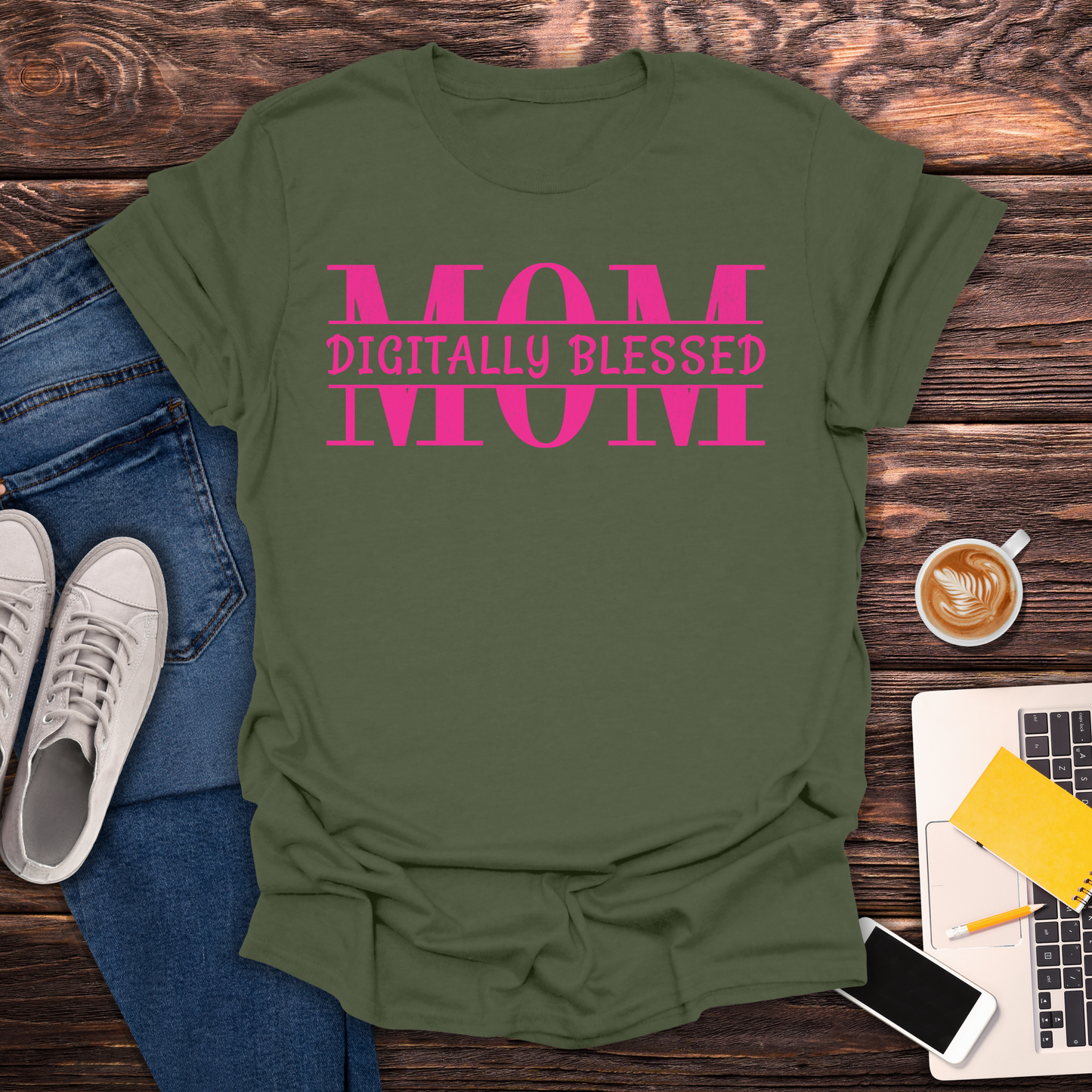 Digitally Blessed Mom - T-Shirt