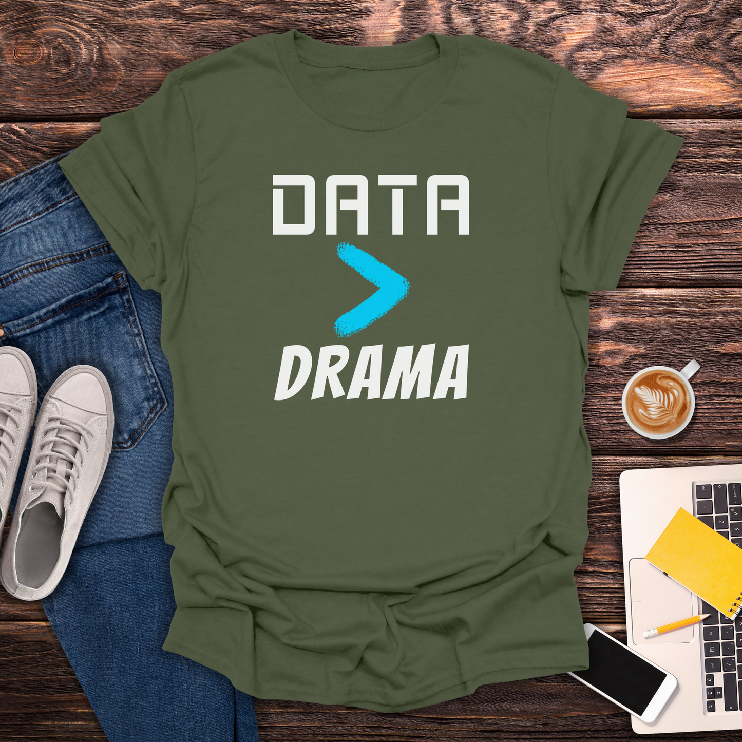 Data > Drama - T-Shirt