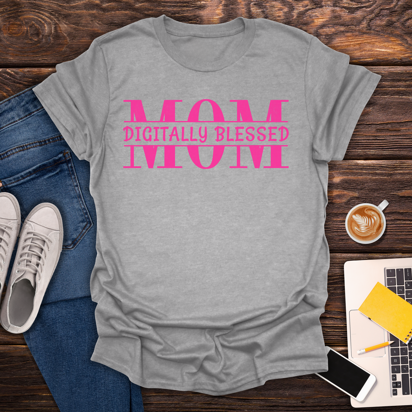 Digitally Blessed Mom - T-Shirt
