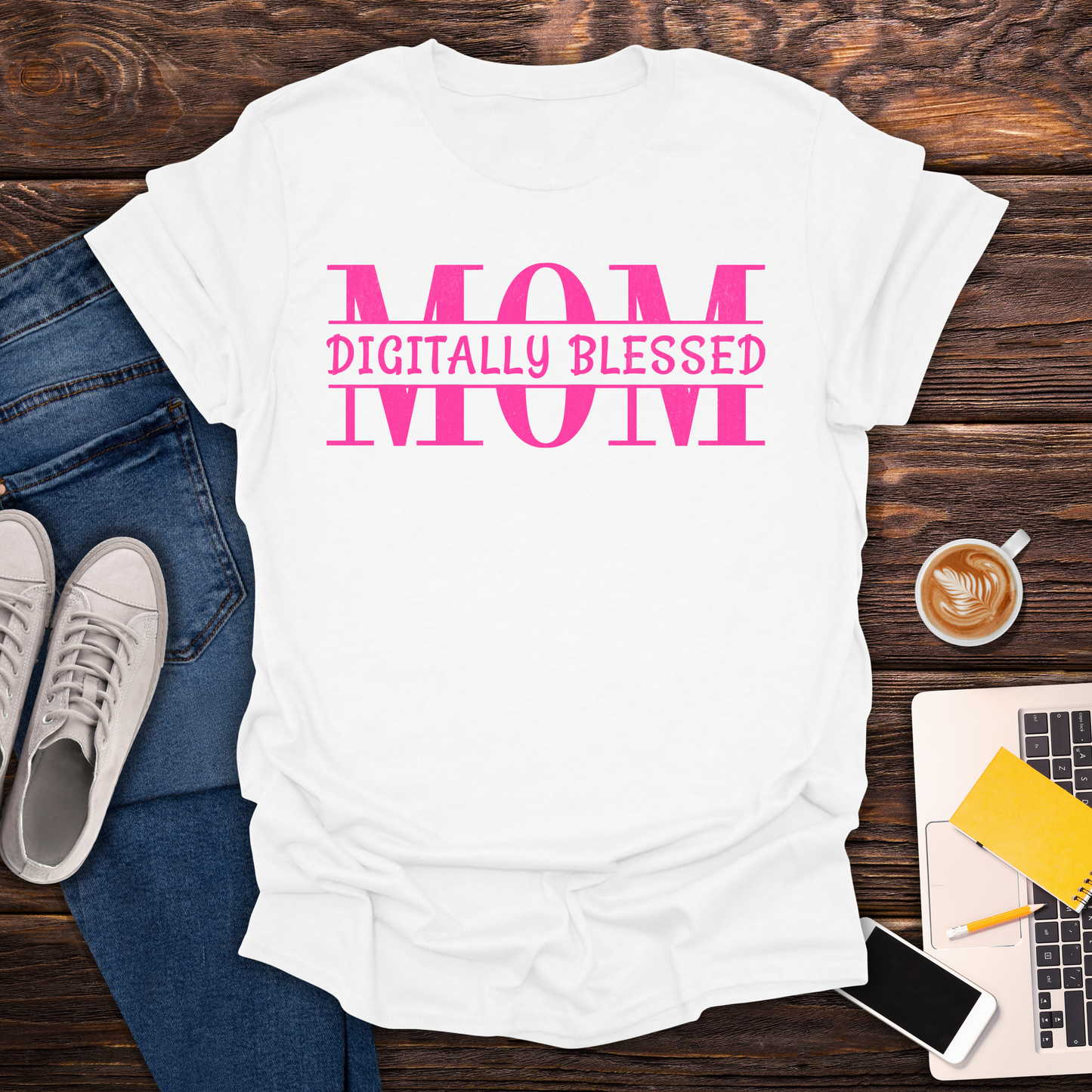 Digitally Blessed Mom - T-Shirt